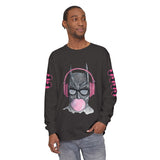 Batman Headphones Bubblegum Long Sleeve Tee