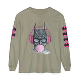 Batman Headphones Bubblegum Long Sleeve Tee