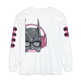 Batman Headphones Bubblegum Long Sleeve Tee