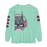 Batman Headphones Bubblegum Long Sleeve Tee