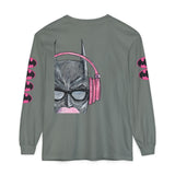 Batman Headphones Bubblegum Long Sleeve Tee