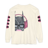 Batman Headphones Bubblegum Long Sleeve Tee