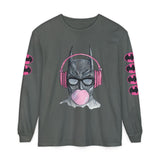Batman Headphones Bubblegum Long Sleeve Tee