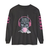 Batman Headphones Bubblegum Long Sleeve Tee
