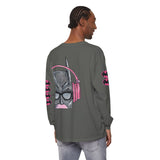 Batman Headphones Bubblegum Long Sleeve Tee