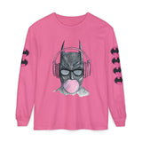 Batman Headphones Bubblegum Long Sleeve Tee