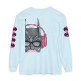 Batman Headphones Bubblegum Long Sleeve Tee