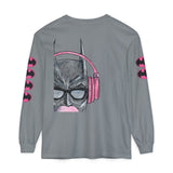 Batman Headphones Bubblegum Long Sleeve Tee
