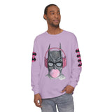 Batman Headphones Bubblegum Long Sleeve Tee
