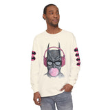 Batman Headphones Bubblegum Long Sleeve Tee