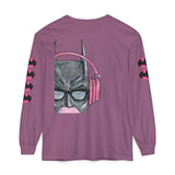 Batman Headphones Bubblegum Long Sleeve Tee