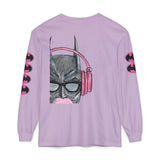 Batman Headphones Bubblegum Long Sleeve Tee