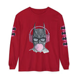 Batman Headphones Bubblegum Long Sleeve Tee